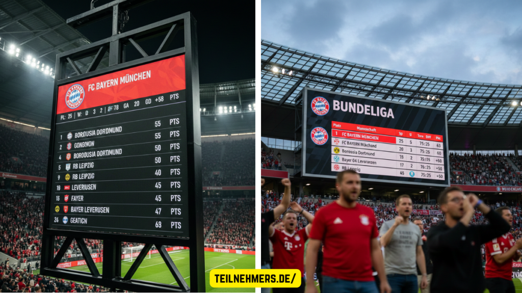 teilnehmer: fc bayern münchen tabelle