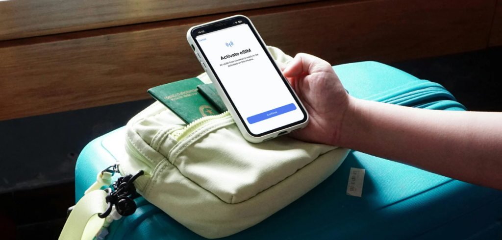 Nutzer verwenden eSIM-Technologie