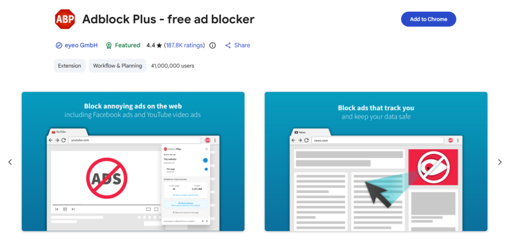 Adblock Plus – Kostenloser Werbeblocker
